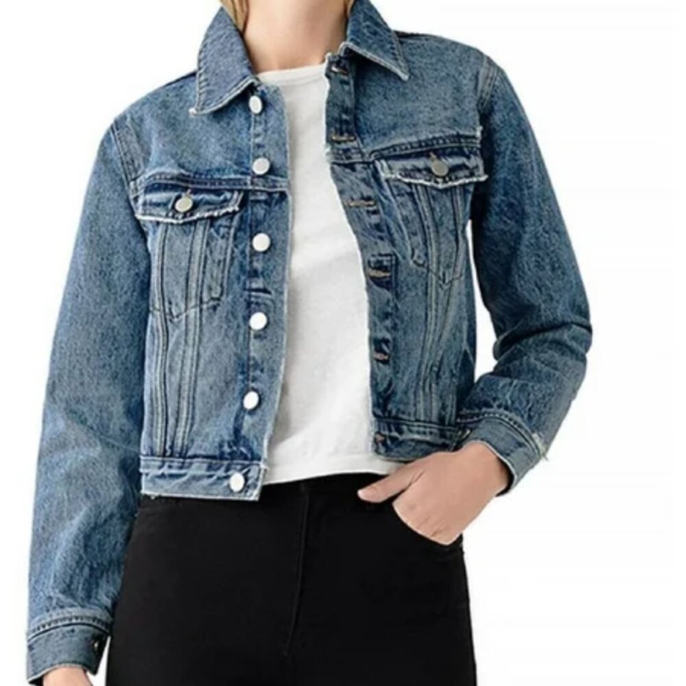 DL1961 Womens Denim Jacket Blue - Small